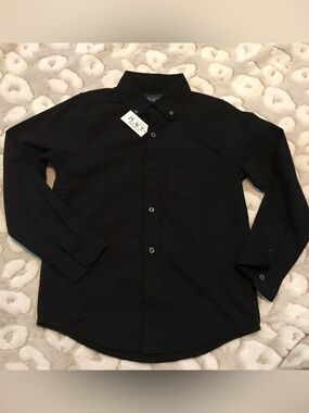 The Children's Place Boys' Black Button-Down Shirt